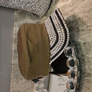 Rhinestone olive hat sparkle